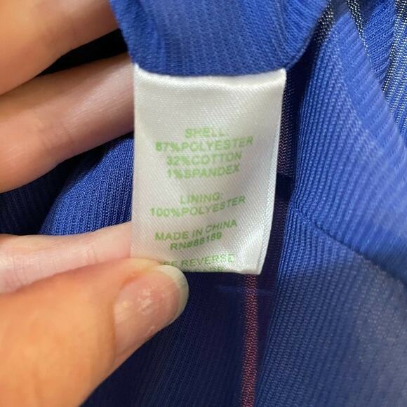 Lilly Pulitzer Pink & Blue Striped Fit Flare Dress XS Cap Sleeve Preppy Pleated - Picture 6 of 7